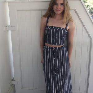Hollister Striped Two Piece Set